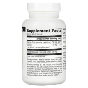 Thực phẩm bổ sung Source Naturals Ascorbyl Palmitate 500 mg 90 Capsules 021078016168