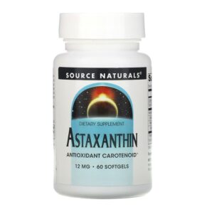 Thực phẩm chức năng Source Naturals Astaxanthin 12 mg 60 Softgels 021078026891
