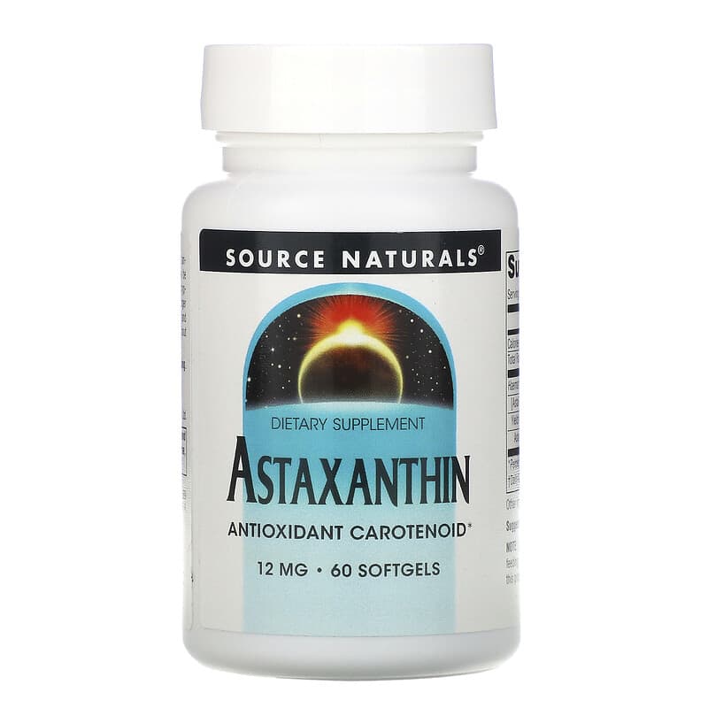 Source Naturals Astaxanthin 12 mg 60 Softgels 8 Thực phẩm chức năng Source Naturals Astaxanthin 12 mg 60 Softgels 021078026891
