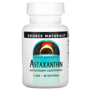 Thực phẩm chức năng Source Naturals Astaxanthin 2 mg 30 Softgels 021078019541
