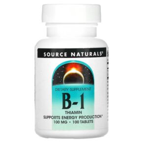 Thực phẩm chức năng Source Naturals B-1 Thiamin 100 mg 100 Tablets 021078004073