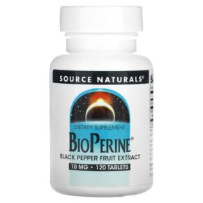 Thực phẩm chức năng Source Naturals BioPerine 10 mg 120 Tablets 021078006442