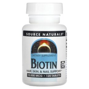 Thực phẩm chức năng Source Naturals Biotin 10.000 mcg 120 Tablets 021078026334