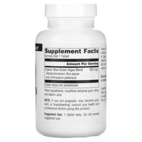 Thực phẩm bổ sung Source Naturals Blue-Green Algae 500 mg 200 Tablets 021078001737