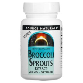 Thực phẩm chức năng Source Naturals Broccoli Sprouts Extract 250 mg 60 Tablets 021078011040