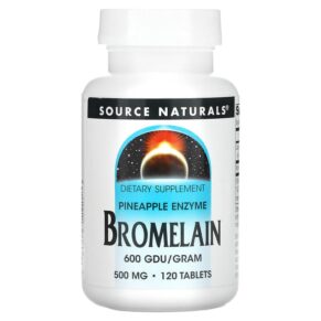 Thực phẩm chức năng Source Naturals Bromelain 600 GDU/g 500 mg 120 Tablets 021078009078