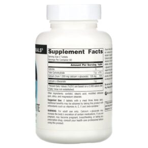 Thực phẩm bổ sung Source Naturals Calcium D-Glucarate 500 mg 120 Tablets 021078008712