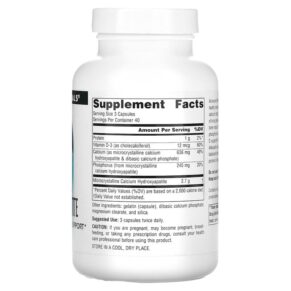 Source Naturals Calcium Hydroxyapatite 120 Capsules 3 Thực phẩm bổ sung Source Naturals Calcium Hydroxyapatite 120 Capsules 021078025214