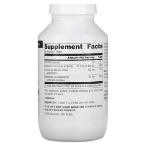 Thực phẩm bổ sung Source Naturals Calcium & Magnesium 300 mg 250 Tablets 021078003045
