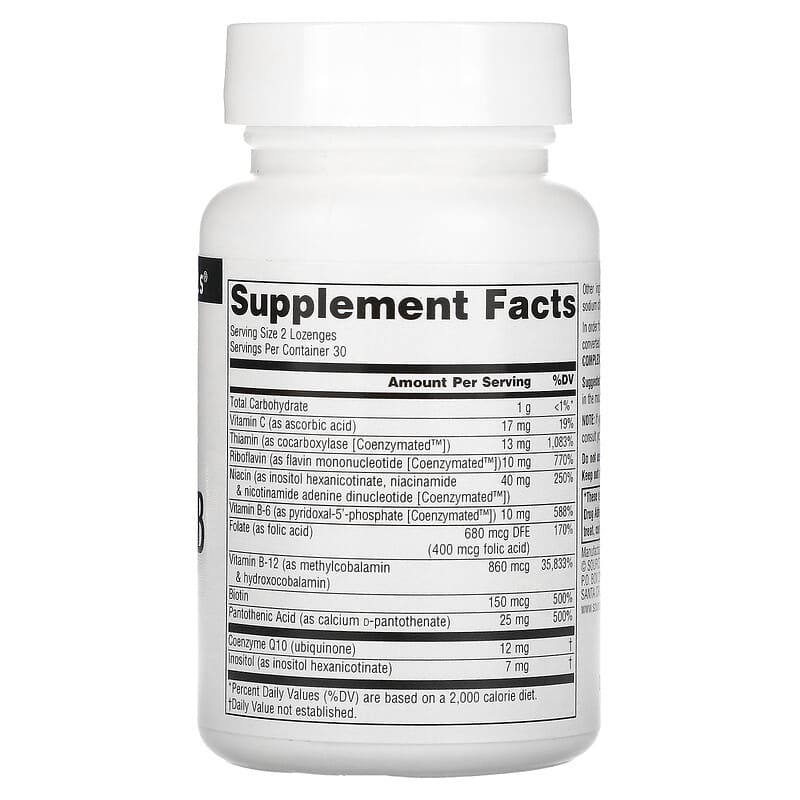 Source Naturals Coenzymate B Complex Peppermint 60 Lozenges 2 Thực phẩm bổ sung Source Naturals Coenzymate B Complex Peppermint 60 Lozenges 021078009436