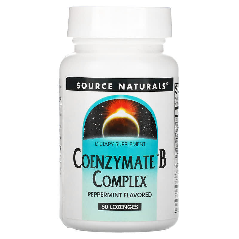Source Naturals Coenzymate B Complex Peppermint 60 Lozenges 8 Thực phẩm chức năng Source Naturals Coenzymate B Complex Peppermint 60 Lozenges 021078009436
