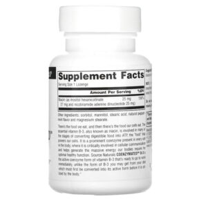 Thực phẩm bổ sung Source Naturals Coenzymated B-3 25 mg 60 Lozenges 021078009375
