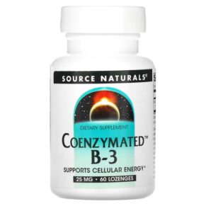Thực phẩm chức năng Source Naturals Coenzymated B-3 25 mg 60 Lozenges 021078009375