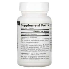 Thực phẩm bổ sung Source Naturals Coenzyme Q10 100 mg 60 Capsules 021078008750