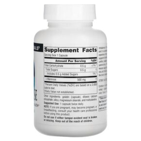 Thực phẩm bổ sung Source Naturals D-Mannose 500 mg 60 Capsules 021078021988
