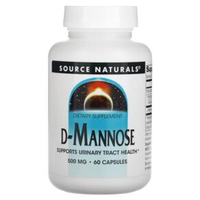 Thực phẩm chức năng Source Naturals D-Mannose 500 mg 60 Capsules 021078021988