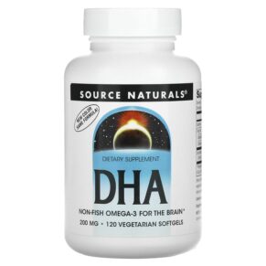 Thực phẩm chức năng Source Naturals DHA 200 mg 120 Vegetarian Softgels 021078006558