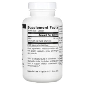 Thực phẩm bổ sung Source Naturals DMAE 351 mg 200 Capsules 021078015833
