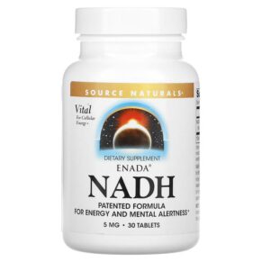 Thực phẩm chức năng Source Naturals ENADA NADH 5 mg 30 Tablets 021078012498