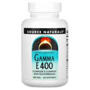 Thực phẩm chức năng Source Naturals Gamma E 400 Complete E Complex with Tocotrienols 400 mg 60 Softgels 021078016984