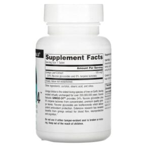 Thực phẩm bổ sung Source Naturals Ginkgo-24 120 mg 120 Tablets 021078002239