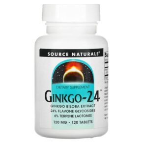 Thực phẩm chức năng Source Naturals Ginkgo-24 120 mg 120 Tablets 021078002239