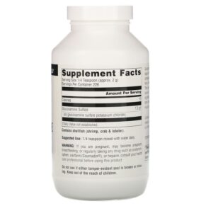 Thực phẩm bổ sung Source Naturals Glucosamine Sulfate Powder Sodium Free 16 oz (453.6 g) 021078013655