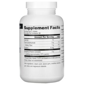 Thực phẩm bổ sung Source Naturals Grapefruit Pectin 1.000 mg 240 Tablets 021078005346