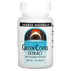 Thực phẩm chức năng Source Naturals Green Coffee Extract 500 mg 30 Tablets 021078018704
