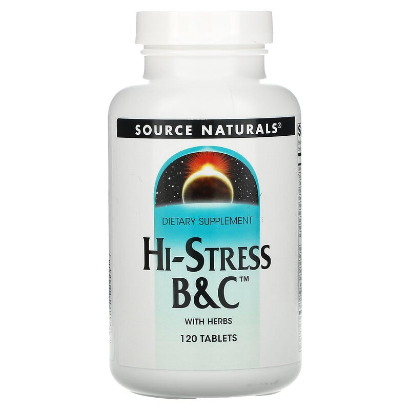 Source Naturals Hi-Stress B&C with Herbs 120 Tablets 8 Thực phẩm chức năng Source Naturals Hi-Stress B&C with Herbs 120 Tablets 021078005247