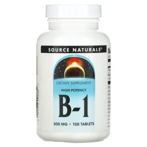 Thực phẩm chức năng Source Naturals High Potency B-1 500 mg 100 Tablets 021078008880