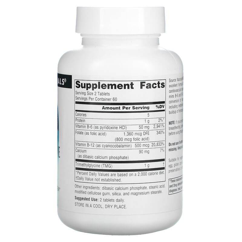 Source Naturals Homocysteine Defense 120 Tablets 2 Thực phẩm bổ sung Source Naturals Homocysteine Defense 120 Tablets 021078010395
