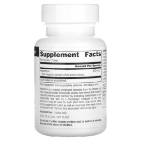 Source Naturals Huperzine A 200 mcg 120 Tablets 3 Thực phẩm bổ sung Source Naturals Huperzine A 200 mcg 120 Tablets 021078019312
