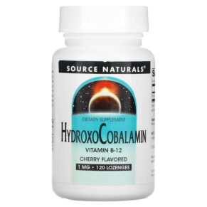 Thực phẩm chức năng Source Naturals HydroxoCobalamin Vitamin B12 Cherry 1 mg 120 Lozenges 021078026556