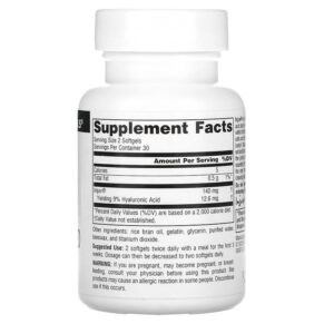 Thực phẩm bổ sung Source Naturals Injuv Hyaluronic Acid 70 mg 60 Softgels 021078015505