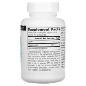 Thực phẩm bổ sung Source Naturals L-Aspartic Acid Powder 3.53 oz (100 g) 021078001676