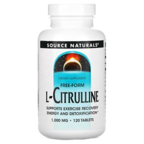 Thực phẩm chức năng Source Naturals L-Citrulline Free-Form 1.000 mg 120 Tablets 021078020240