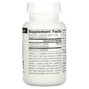 Thực phẩm bổ sung Source Naturals L-Cysteine Free Foam Powder 3.53 oz (100 g) 021078001201