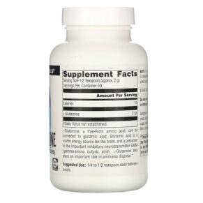 Thực phẩm bổ sung Source Naturals L-Glutamine Powder 3.53 oz (100 g) 021078001249