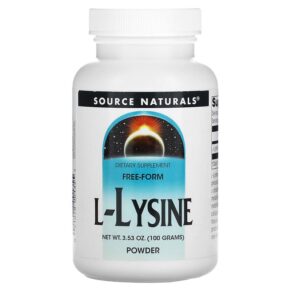Thực phẩm chức năng Source Naturals L-Lysine Powder 3.53 oz (100 g) 021078001355
