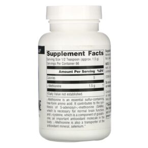 Thực phẩm bổ sung Source Naturals L-Methionine 3.53 oz (100 g) 021078001454
