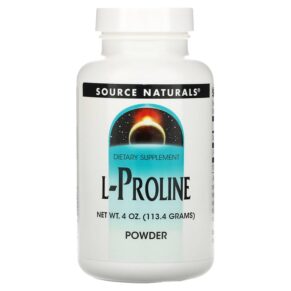 Thực phẩm chức năng Source Naturals L-Proline Powder 4 oz (113.4 g) 021078015512