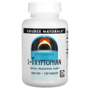 Thực phẩm chức năng Source Naturals L-Tryptophan 500 mg 120 Tablets 021078019800