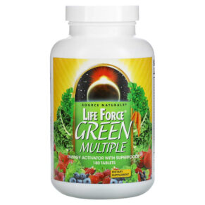 Thực phẩm chức năng Source Naturals Life Force Green Multiple 180 Tablets 021078023531