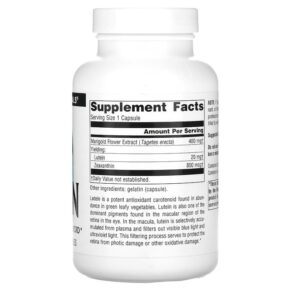Source Naturals Lutein 20 mg 120 Capsules 3 Thực phẩm bổ sung Source Naturals Lutein 20 mg 120 Capsules 021078026013
