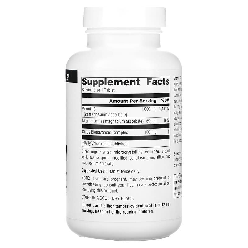 Source Naturals Magnesium Ascorbate 1.000 mg 120 Tablets 2 Thực phẩm bổ sung Source Naturals Magnesium Ascorbate 1.000 mg 120 Tablets 021078023999