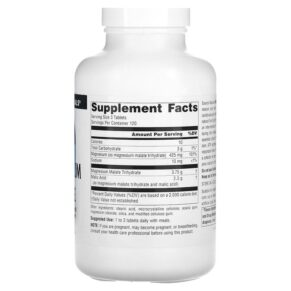 Thực phẩm bổ sung Source Naturals Magnesium Malate 3.750 mg 360 Tablets 021078005353