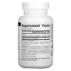 Thực phẩm bổ sung Source Naturals Magtein Magnesium L-Threonate 667 mg 90 Capsules 021078024859