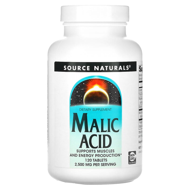 Source Naturals Malic Acid 2.500 mg 120 Tablets 8 Thực phẩm chức năng Source Naturals Malic Acid 2.500 mg 120 Tablets 021078027805