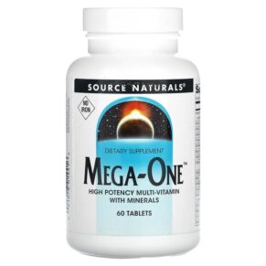Thực phẩm chức năng Source Naturals Mega-One No Iron 60 Tablets 021078014416